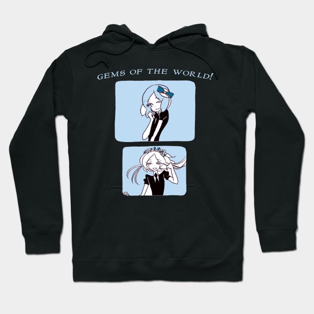 Land Of The Lustrous ''GEMS OF THE WORLD'' V2 Manga Anime Hoodie by riventis66